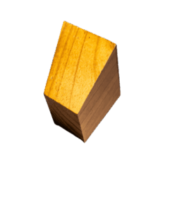 Pé de madeira trapezio 6cm